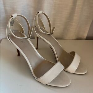 White heels, size 8.5.